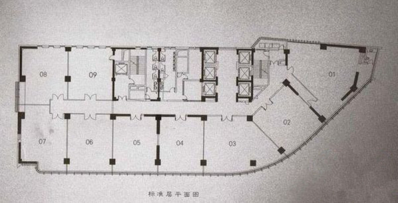 鄂尔多斯国际大厦平面图