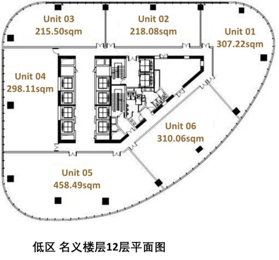 上海世茂大厦平面图